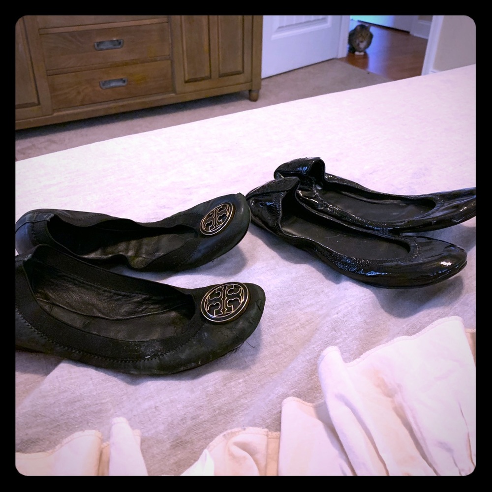 2 Pairs Tory Burch flats